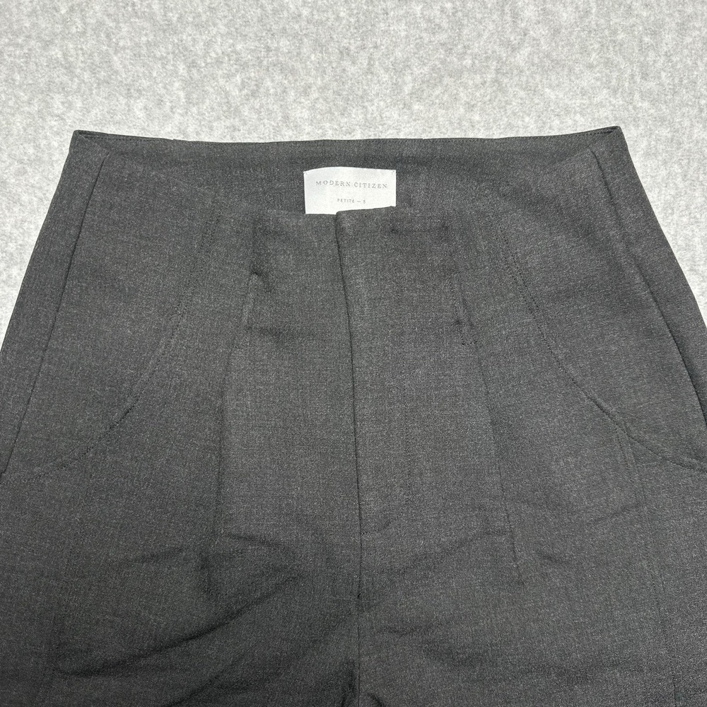 Modern Citizen Linda Tailored Utility Pant Grey Cargo Pockets Wide Leg Petite S - Picture 3 of 9